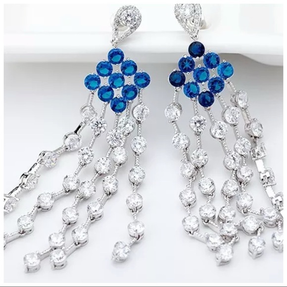 Swarovski Crystals The Zarynnah Long Earrings - Picture 4 of 7